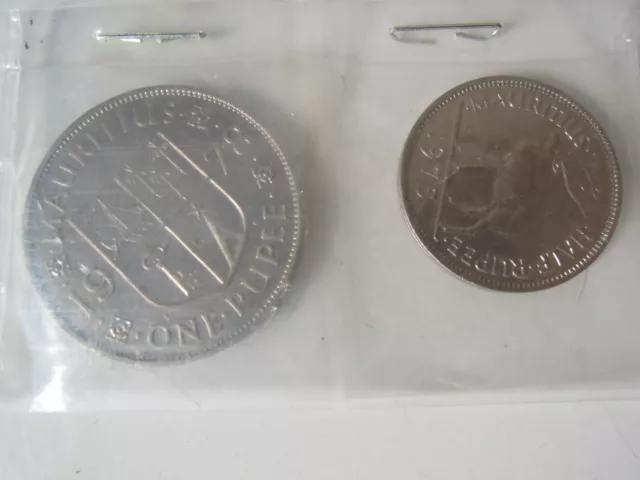 1975 & 1978 - Mauritius - Uncirculated Coins - Mint Set 2