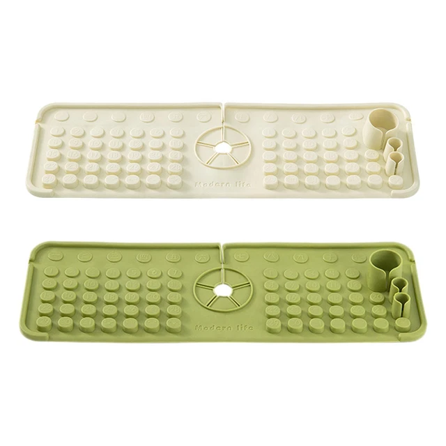 Contour Robinet Absorbant Pierre Tapis De Bain En Pierre Diatomite à Séchage Rapide - T[L9981] - Blanc Plateau Diatomite