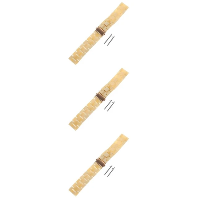 3x Komfortable Schöne Schmücken Zarte Harz Armband Uhr Band Für Ersetzen Freunde