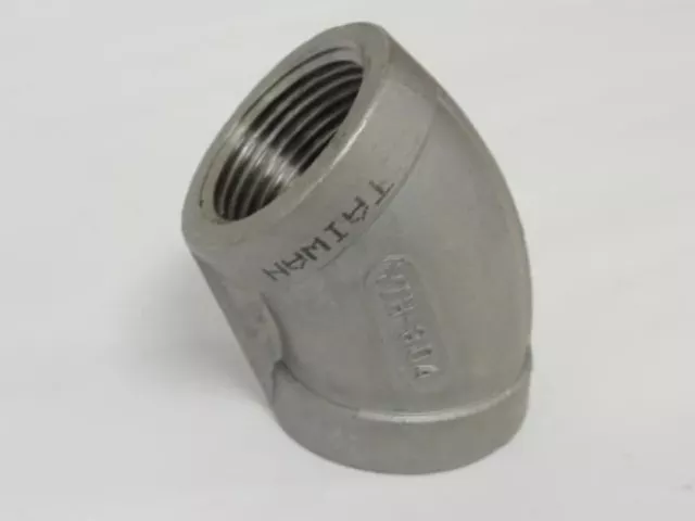 198796 New-No Box; MFG- MDL-Unkn88910 Elbow; 1" NPT; 45 Degree; Stainless 304