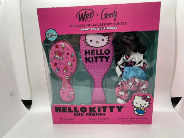 Hello Kitty and Friends Wet Brush Detangling Accessory Bundle Gift Set