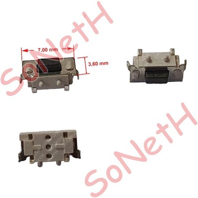 Audiola Pulsante Tasto Switch ON/OFF Volume per Tablet Audiola 5x1,8mm 