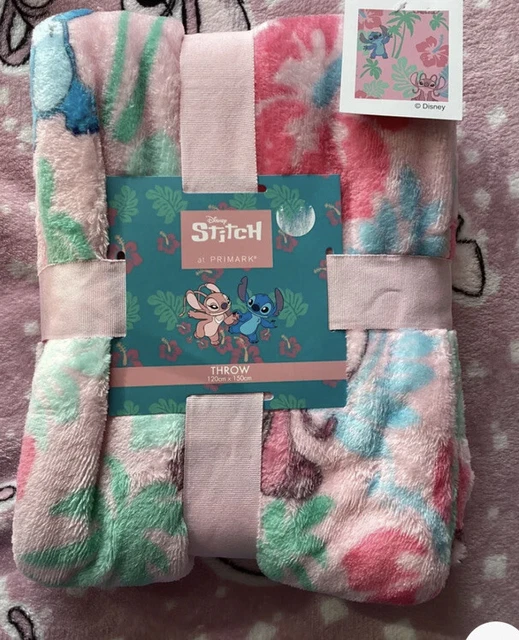 MANTA ROSA SUAVE DISNEY LILO AND STITCH ANGEL TIRO Primark NUEVA NUEVA CON ETIQUETAS