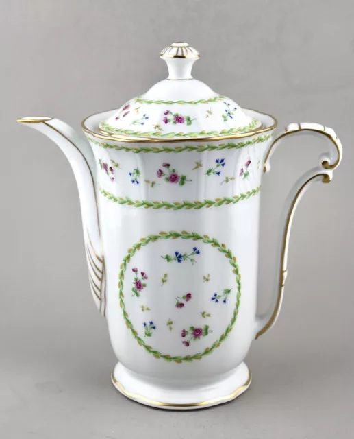 Superb Bernardaud Limoges France Porcelain Artois Vert Coffee Pot 1St Perfect!