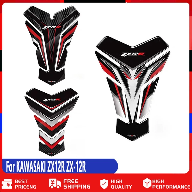 3D Motorcycle Tank Pad Protector Decal Sticker For KAWASAKI ZX12R ZX-12R