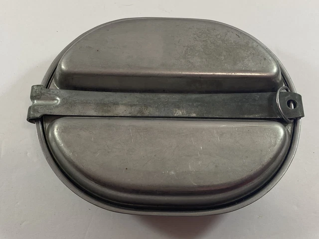 US military army mess set pan genuine kit WWII 1959 stainless steel war combats