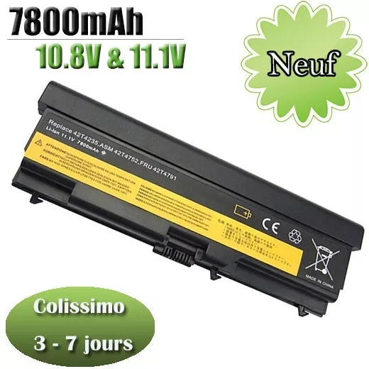 Batterie Pour Lenovo ThinkPad T410 T420 T510 T520 W510 W520 SL410 E520 E525 E40