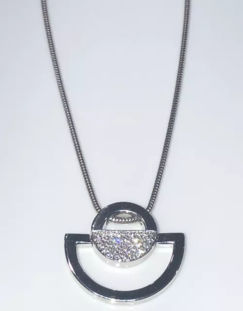 Movado 18K White Gold 16" Necklace with 0.40 ctw Diamond Pendant