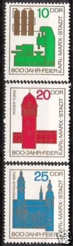 DDR Nr.1117/19 ** 800 Jahre Chemnitz 1965, postfrisch