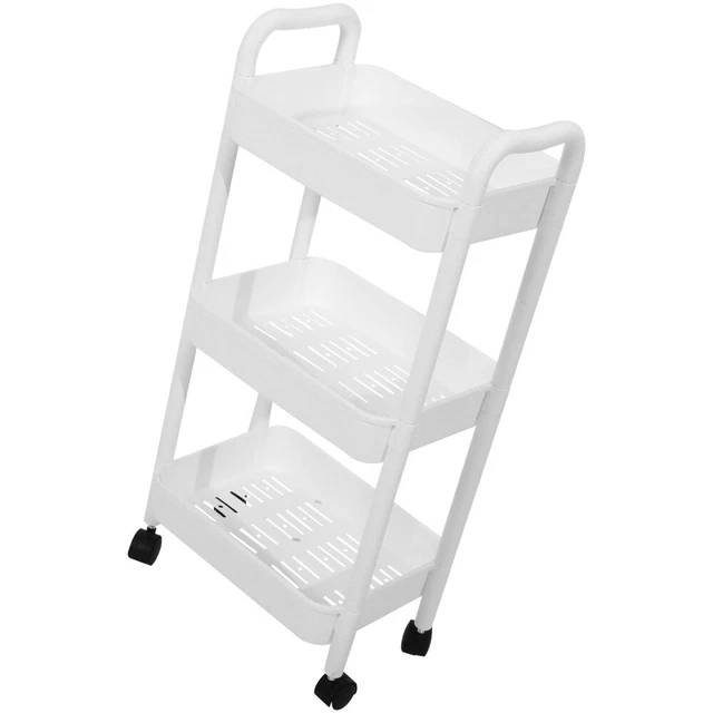 COSTWAY Carrello da Cucina a 3/4 Piani, Carrello con Vassoio Staccabile
