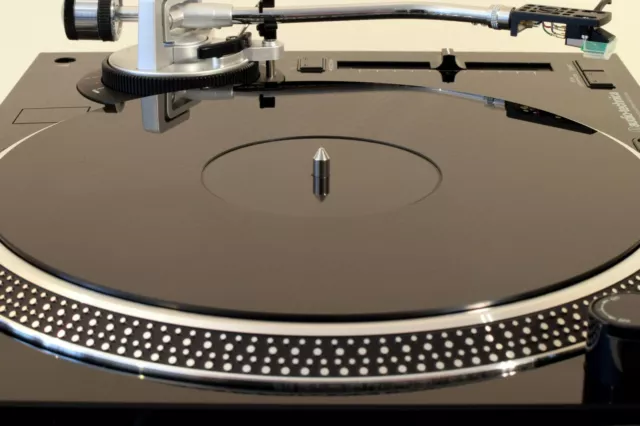 Gloss Black Turntable Platter Mat. fits AUDIO TECHNICA LP120 LP1240 UPGRADE!