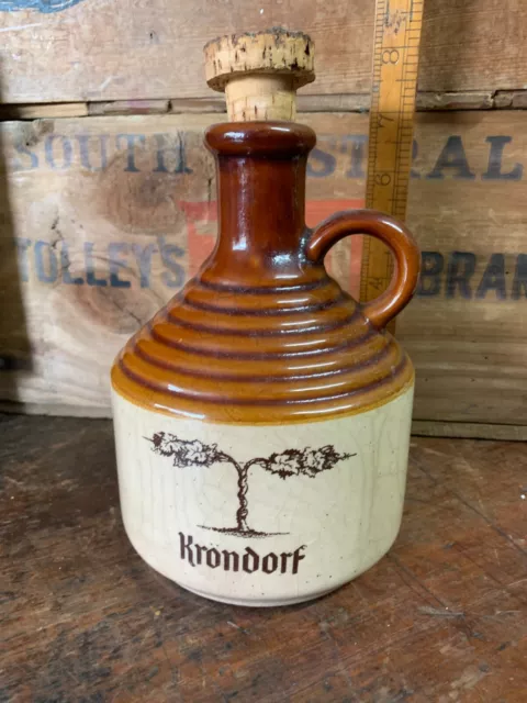 Vintage Krondorf  Tawny Port Stoneware Bottle 750ml Elischer Pottery