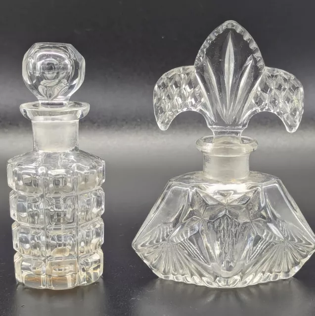 Two Stylish & Collectable Early 20th Century Perfume Bottles.