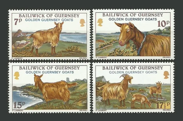 Guernsey Stamps 1980 Golden Guernsey Goats - MNH