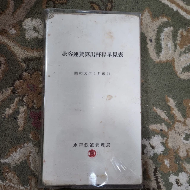 Japanese National Railways Passenger Fares Calculation Quick Reference