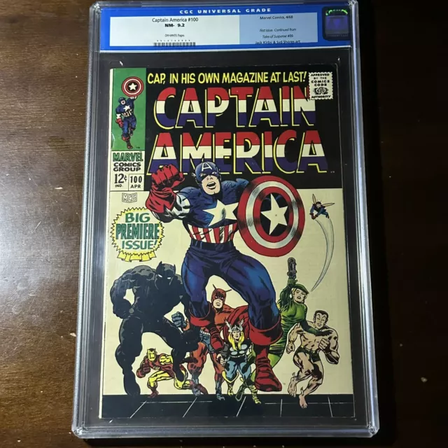 Captain America #100 (1968) - Premiere Issue! - CGC 9.2!