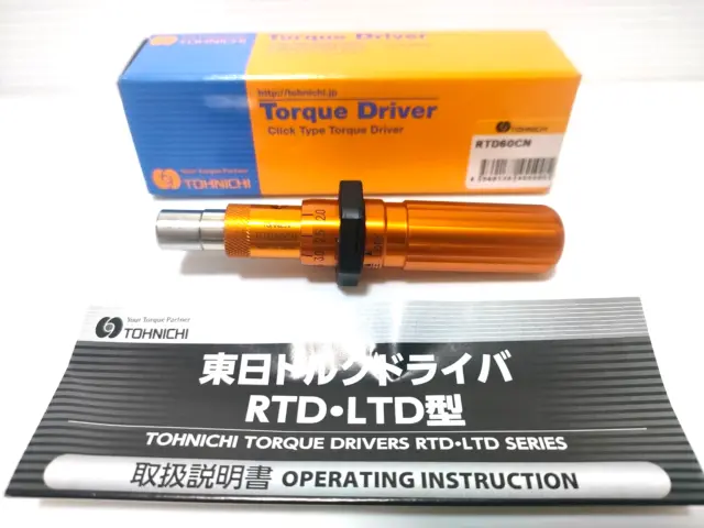 Tohnichi Adjustable Torque Screwdriver RTD60CN 10-60 cNm Tool Made in Japan