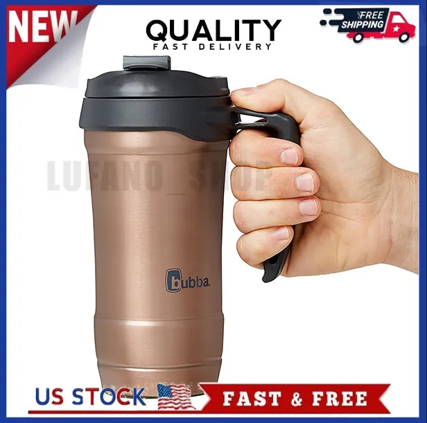 Bubba Hero Dual-Wall Vacuum-Insulated Stainless Steel Travel Mug, 18 Oz., Rose G