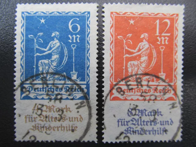 DR Nr. 233-234, 1922, Kinderhilfe, Stempel Berlin, BPP geprüft, Mi 60€ *KD465*