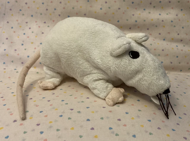 IKEA GOSIG RATTA White Rat Mouse Stuffed Animal Plush Toy 8” No Tush ...
