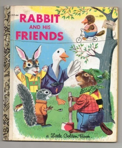 RABBIT AND HIS FRIENDS By Richard Scarry - Hardcover **Mint Condition**
