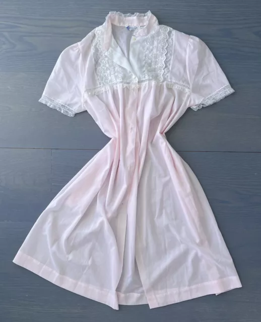 CHRISTIAN DIOR VINTAGE Pink Cotton Nightgown Size Large $65.00 - PicClick