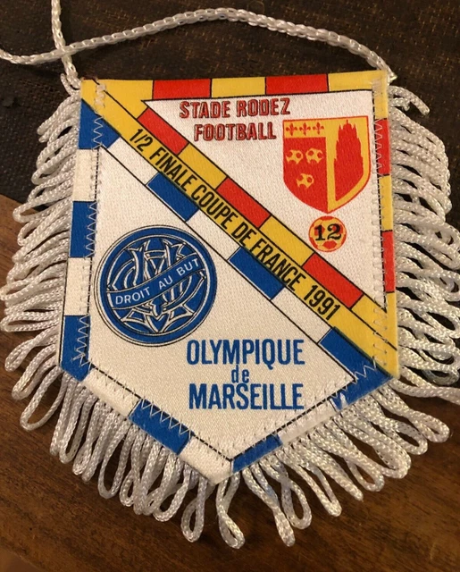 Fanion Rare OM Vs FC Sion UEFA 1995 - Olympique De Marseille - Collectors