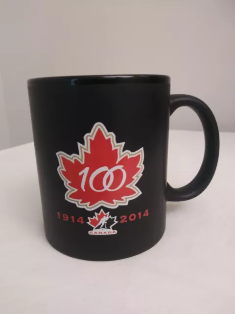 New Hockey Canada 100th Anniversary Celebration Black Coffee Mug