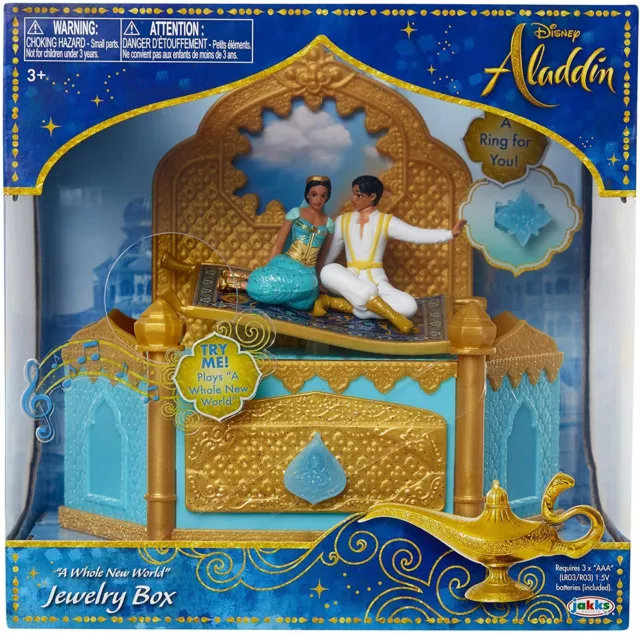 Disney Aladdin Musical Jewelry Box with Ring to Wear!  AU Stock - Free Postage