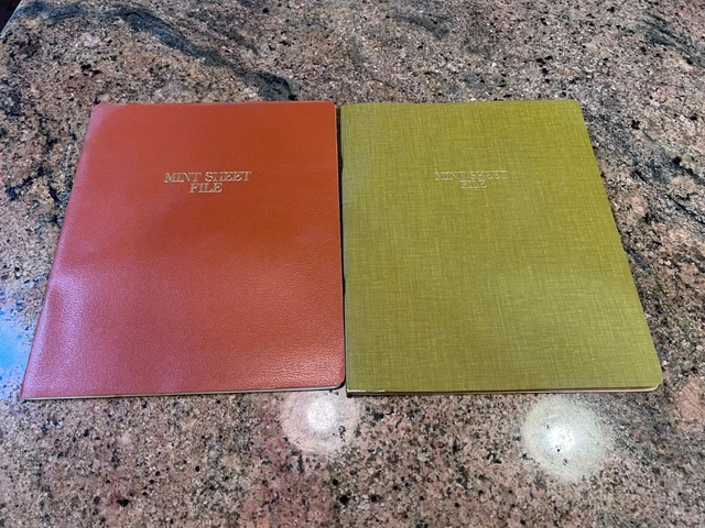 QTY=2 Stamp Albums Harco Mint Sheet File Harold Cohn & Co. Unused