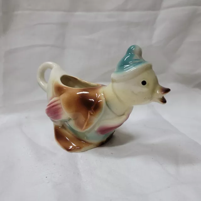 Vtg 1950s Spaulding Royal Copley Anthropomorphic Duck Creamer Succulent Planter