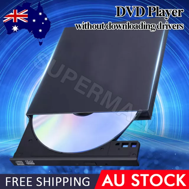 External Drive USB Portable Burner CD RW DVD ROM Reader Writer OZ