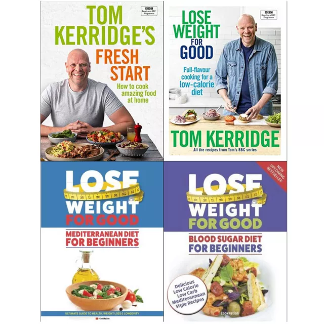 Tom Kerridge's Fresh Start Lose Weight For Good Blood Sugar 4 Books Collection
