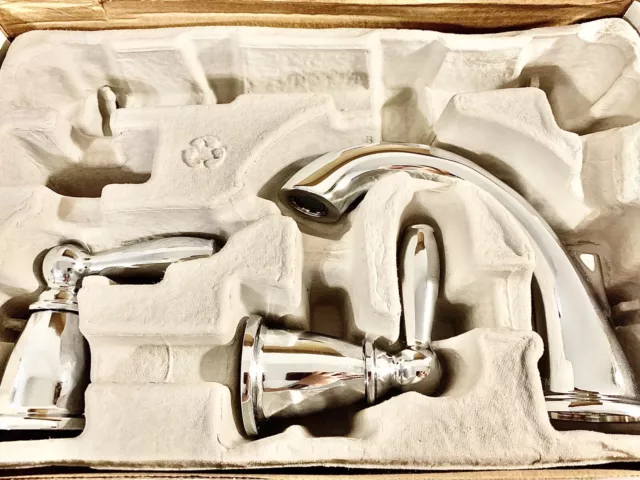 🔥Open Box💦 Moen Chrome Brantford 8' Widespread High-Arc Bathroom Faucet T6620 3