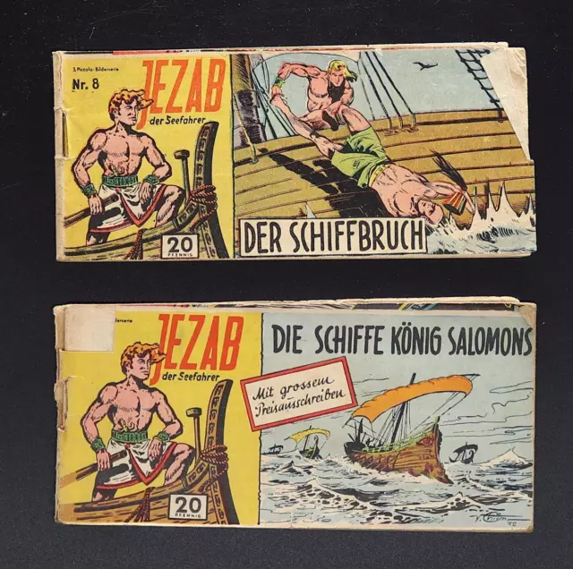 Auswahl: JEZAB Walter Lehning Verlag Piccolo Comic 1954 Nr. 1 + 8