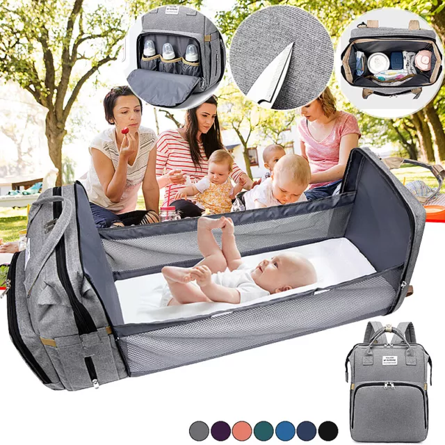 Luxury Multifunctional Baby Diaper Nappy Backpack Maternity Mummy Bag For Trave