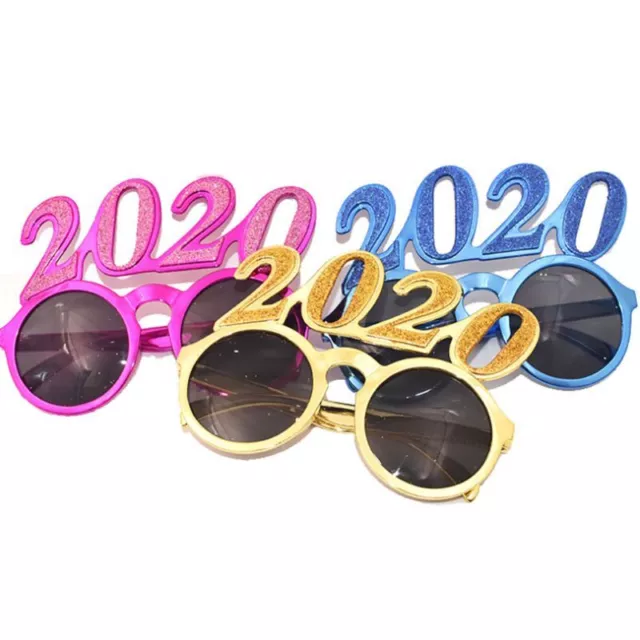 2020 Unisex Eyeglass Funny Glitter Eyewear New Year s Eve Party Glasses Props