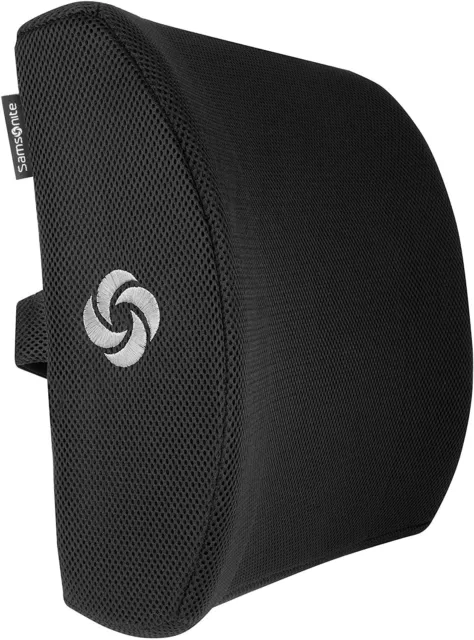Samsonite AUTOMOTIVE LUMBAR SUPPORT CUSHION Premium Memory Foam Ventilated Mesh 6