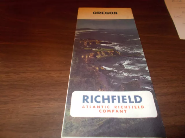 1966 Richfield Oregon Vintage Road Map