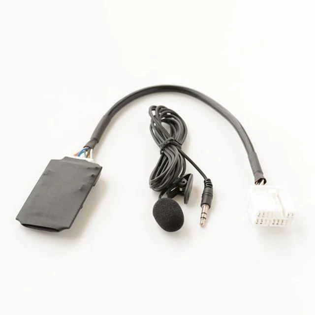 W/Microphone Câble Aux Adaptateur Bluetooth Module Multimédia Voiture 12V Neuf