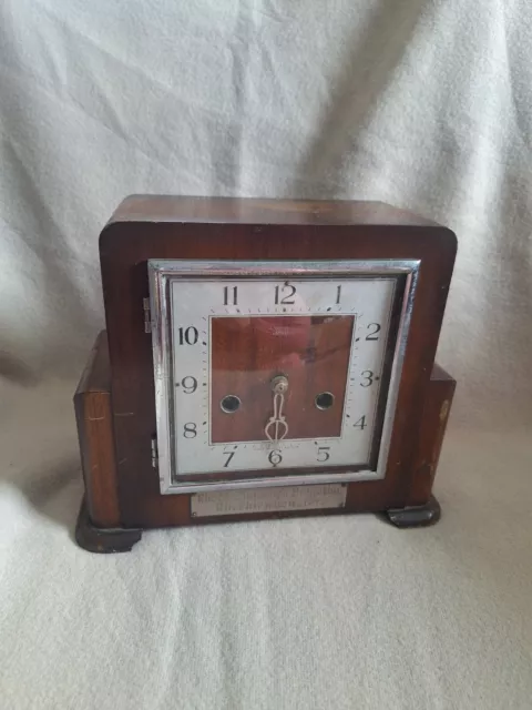 Smiths Enfield Chiming Mantel Clock Vintage Retro Mantle Spares Case Project