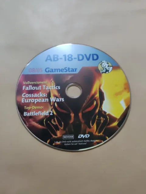 Gamestar 8/2005 DVD Vollversion Fallout Tactics + Cossacks Euro War