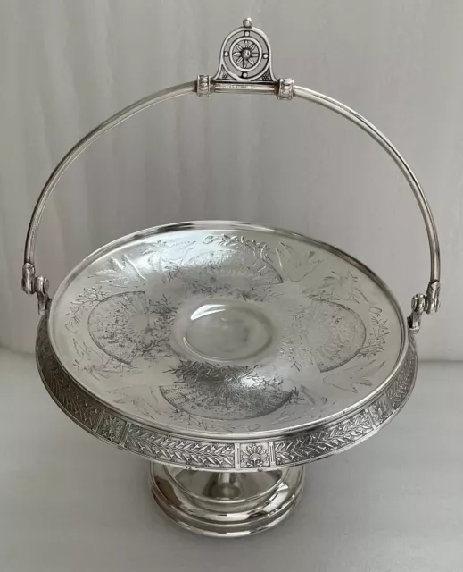 RARE Find:  Antique REED & BARTON VICTORIAN Bridal Basket Silver Plated & Ornate