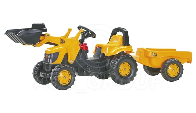 Rolly Toys -  JCB Ride on Pedal Tractor with Loader & Trailer Age 2 1/2 +