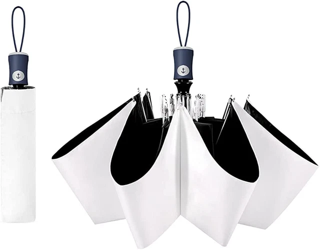 UV Sun Umbrella Compact Folding Travel Umbrella Auto Open and Close for Windproo