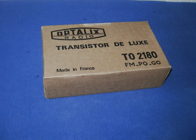 Transistor Optalix TO 100 Marron Imitation Cuir De 1974 Transistor Optalix TO 100 Marron Imitation Cuir De 1974