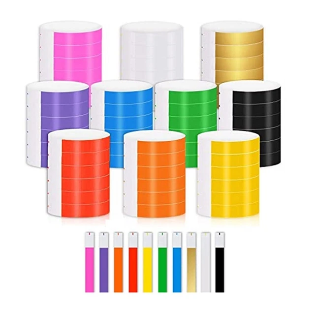 1000 PCS  Wristbands for Events Suitable for Parties, Wristbands(10 Colors) N9I1