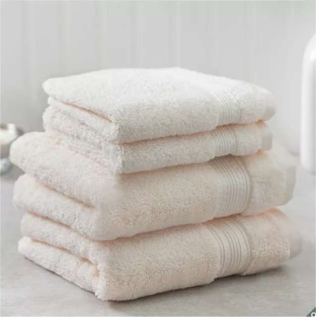 Charisma Luxury Hygro Cotton Extra Absorbent Ivory Hand & Wash Towels 4 Pack Set