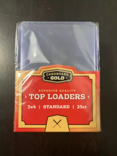 Cardboard Gold Toploaders. Standard Point.