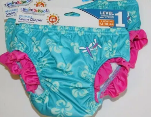 Swim Diapers Girl Reusable 6 Months Washable
